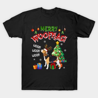 Beagle Merry Woofmas Awesome Christmas T-Shirt